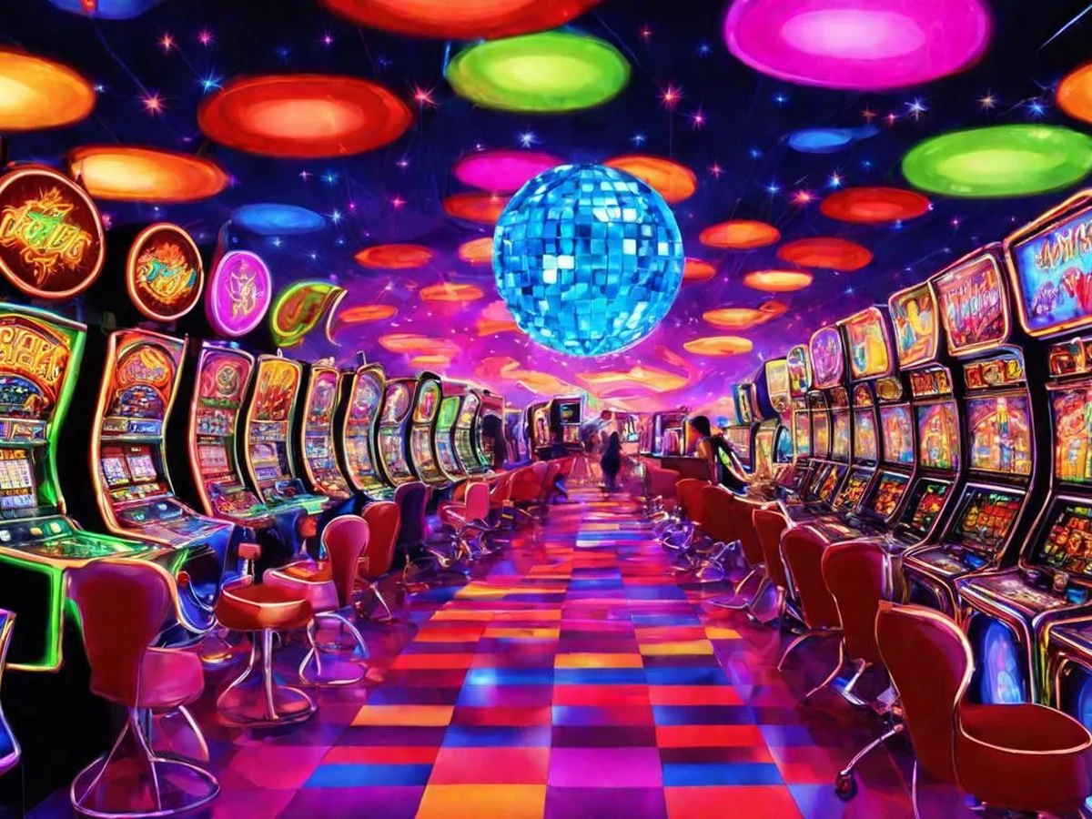 Tampilan permainan slot RAHAYU88 dengan reel dan simbol berwarna